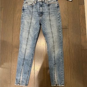 Hudson straight leg jeans .